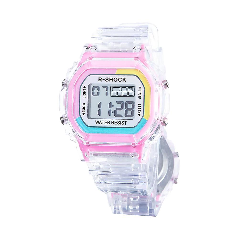 【TERSEDIA & COD】ins Fashion Electronic Sports Watch for Men and Women Students Square Led Watch W1J6
