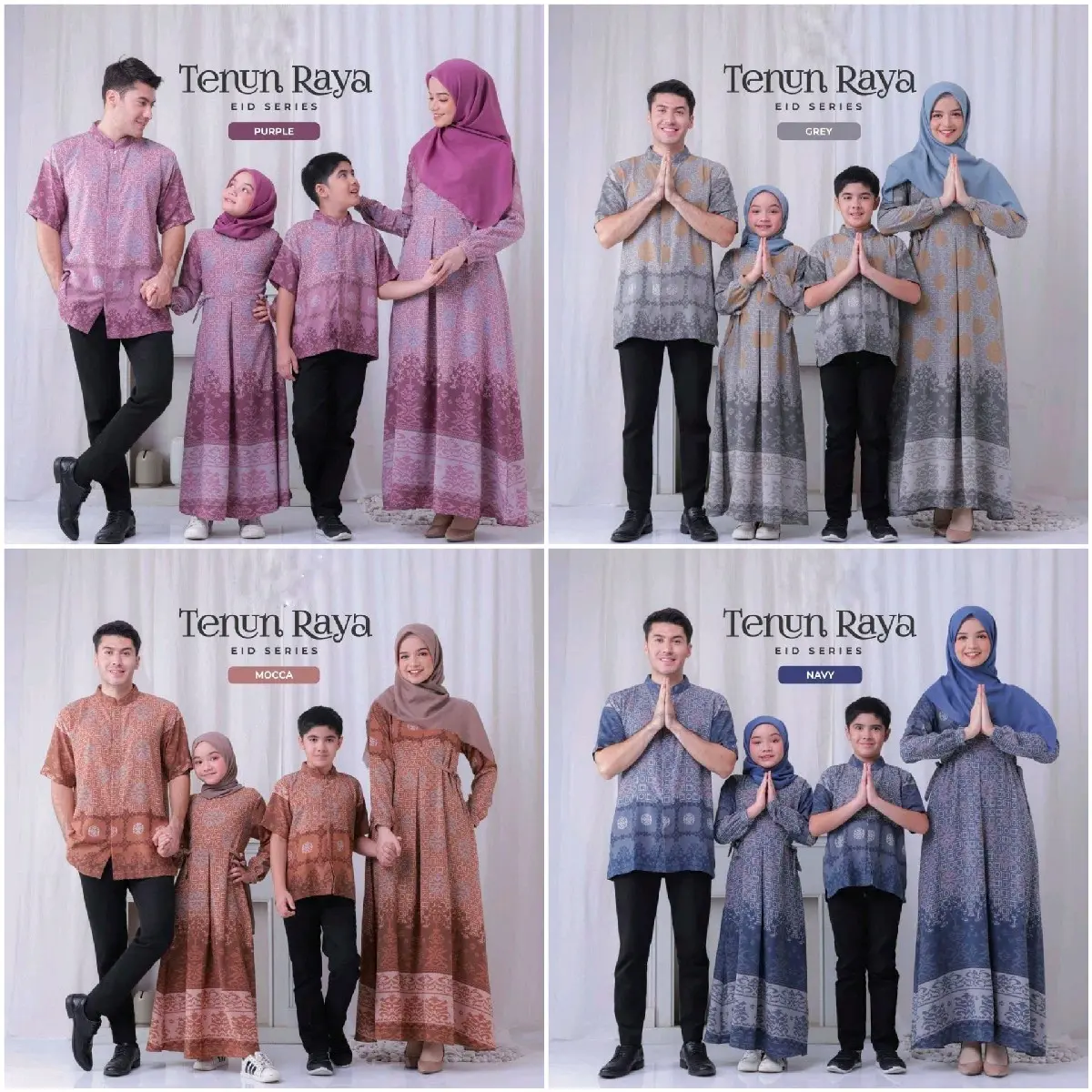 Raya Set Couple Family Keluarga Muslim Couple Lebaran Baju Muslim