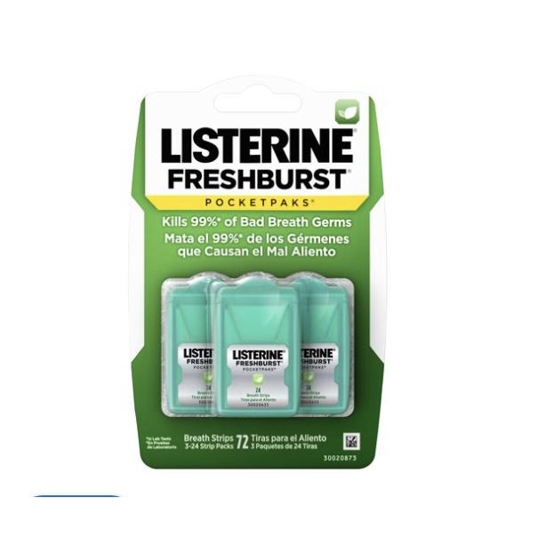 Xịt/Miếng ngậm thơm miệng Listerine bản Mỹ 2