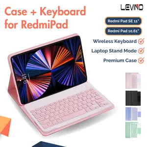 LEVINO Keyboard Magnetic Case Compatible for Redmi Pad 10.61"/Redmi Pad SE 11 Bluetooth Keyboard Casing Cover