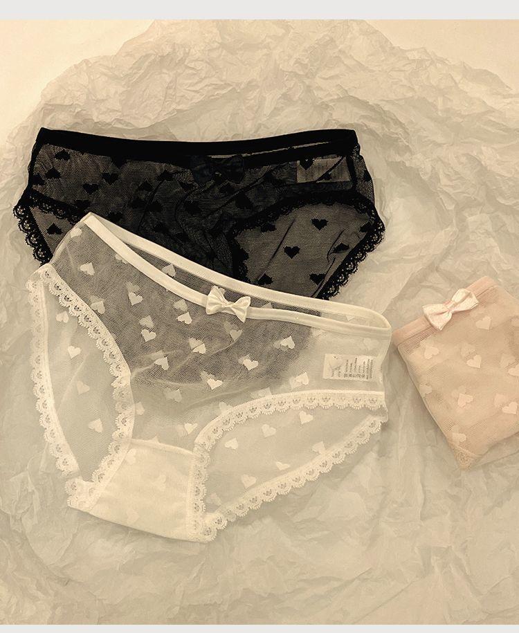 Product Introduction of Đồ Lót Ren, Dành Cho Nữ, Chất Liệu Cotton, Kháng Khuẩn, Thích Hợp Cho Học Sinh, Gợi Cảm Và Cá Nhân Hóa, Thiết Kế Quyến Rũ, cạp vừa, Quần Lót Không Đường May An Toàn, Bộ Sưu Tập 2364 Người 19