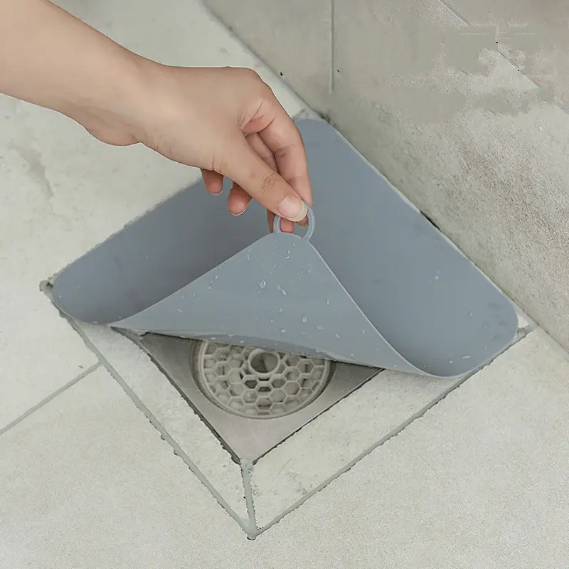 3055 Silicone Floor Drain Deodorant Pad Kitchen Sink Strainer Toilet Pad Bathroom Anti Odor Sewer Deodorant Cover Water Stopper