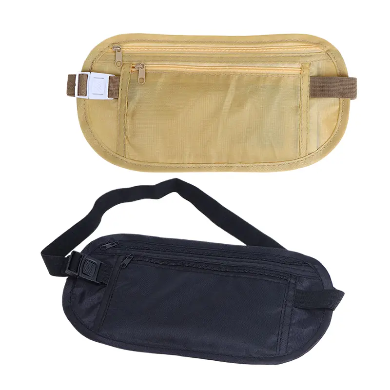 Beg Pinggang Sukan, Universal, Untuk Wanita dan Lelaki, Tali Pinggang, Sesuai untuk Perjalanan, Dompet Perjalanan Tersembunyi, dengan Poket Telefon Bimbit, Beg Anti-kecurian, 1PC