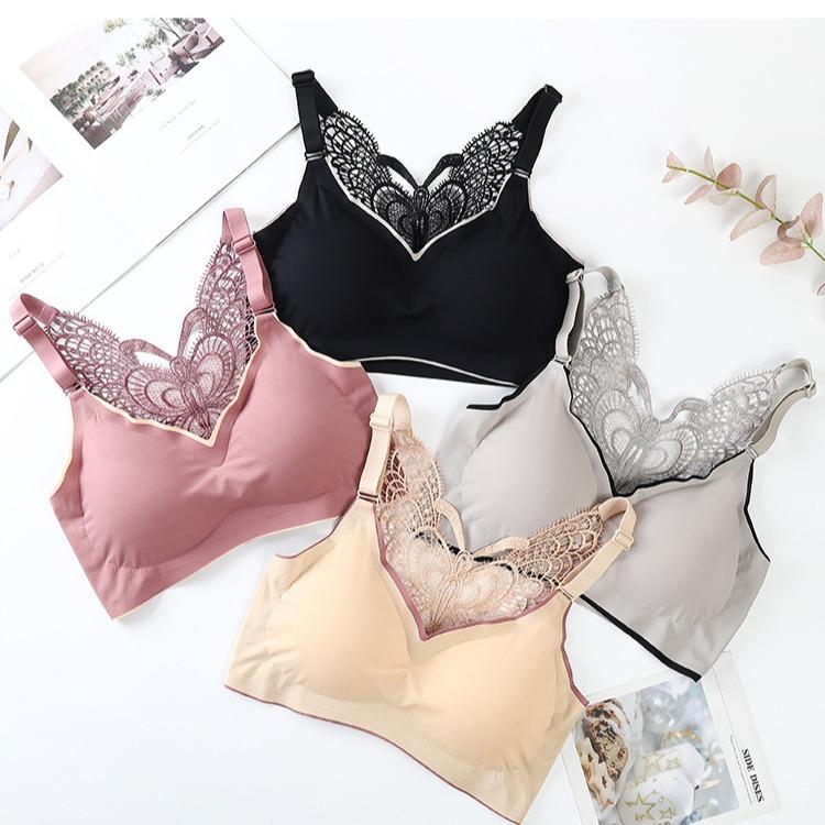 Áo Ngực thể thao không gọng phối ren quyến rũ cho nữ 40-105kg (Mã sản phẩm LS129) Bra Tập Yoga Top 8