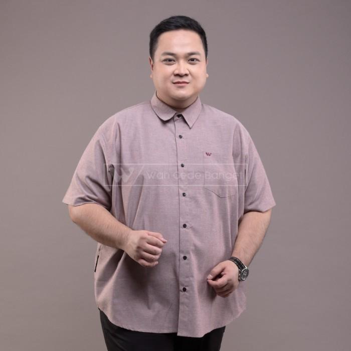 Kemeja Pria Basic Jumbo Big Size Ukuran Besar XXL XXXL WGB Pendek 2