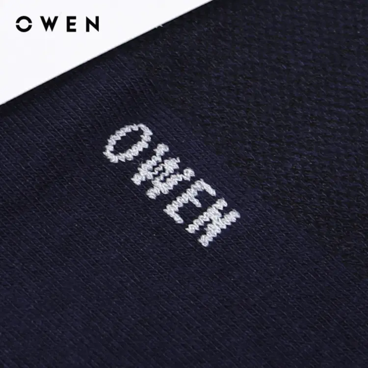 [SALE SN ĐẾN 50%] OWEN - Tất Nam Màu sắc Navy TA232532 Chất liệu 100% cotton Hoạ tiết Kẻ sọc Menswear 2