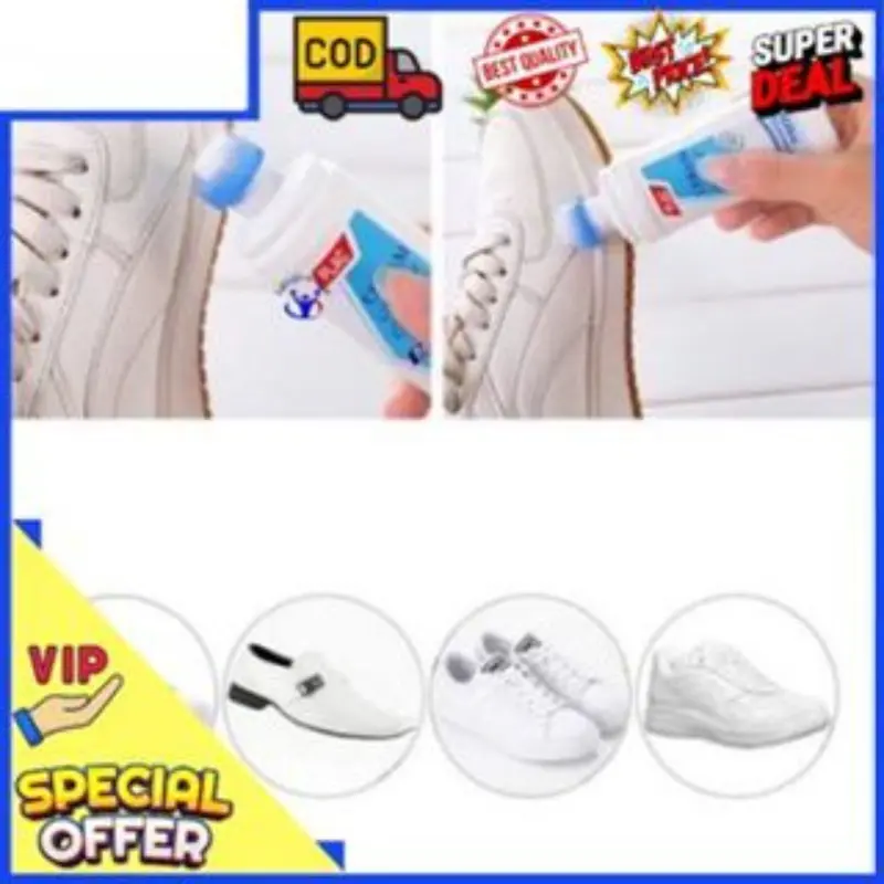 Semir Putih untuk Sepatu Spatu / Cairan Pemutih Sepatu / Semir Sepatu / Smir Sepatu Spatu / Semir Sepatu Cair / Alat Pembersih Sepatu Shoe Shoes Cleaner Sneaker 1