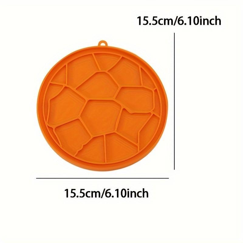 Slow Feeder Dog Food Mat Feeding Mat, Silicone Round Pet Dog Licking Mat with Suction Cup, Easy to Clean Washable 1