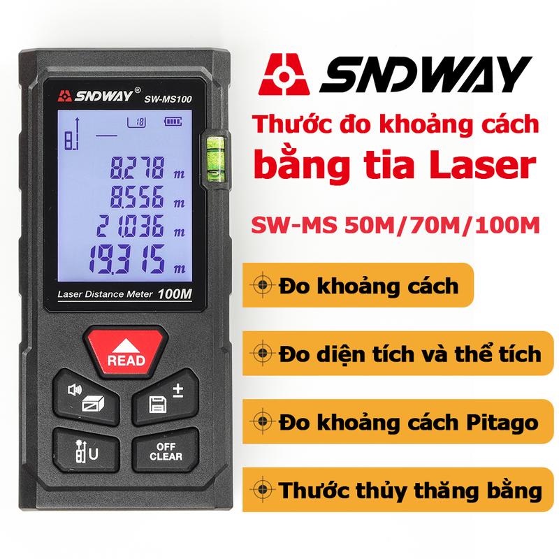 Thước đo khoảng cách bằng tia laser SNDWAY SW-MS50/MS70/MS100