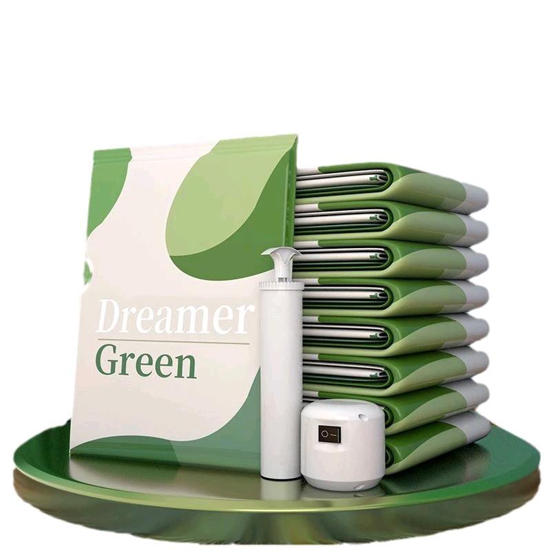 Set 6 túi hút chân không geen kèm bơm điện tiện lợi
