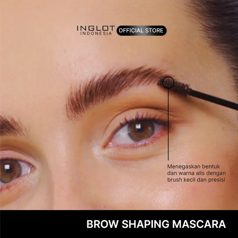 INGLOT Brow Shaping Mascara 02 - Browcara Medium Light Brown, 4 ml 4