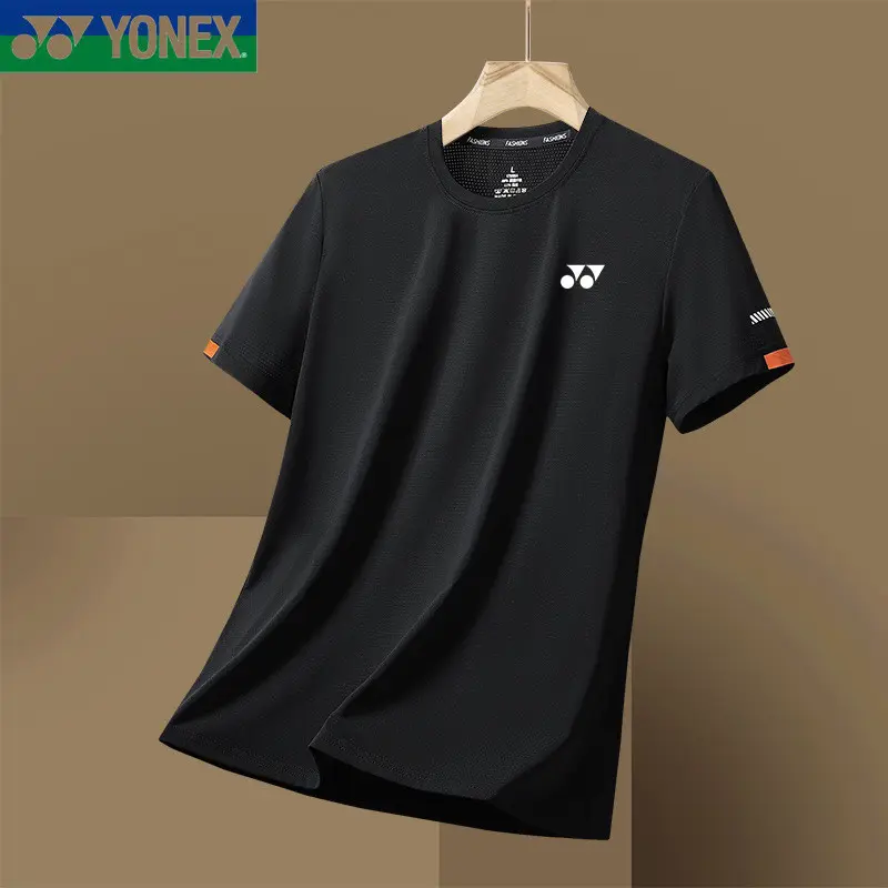 Yonex Badminton Competition Uniforms for Men and Women, Customizable Group Purchase, Quick-drying, Breathable, Casual Sports Short-sleeved Tops