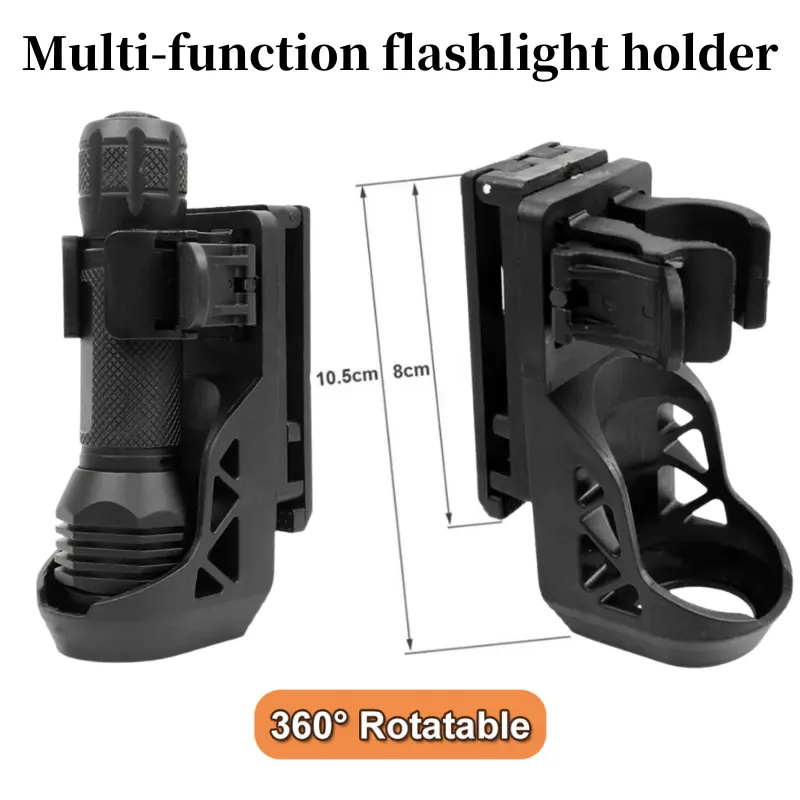 Flashlight Holster with Lever Side Lock System set Universal torch set ...