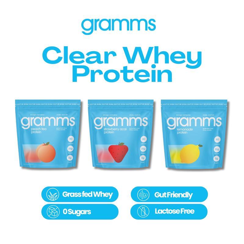 [Genuine Guaranteed] Gramms Clear Whey Protein - 100% Grass Fed Whey ...