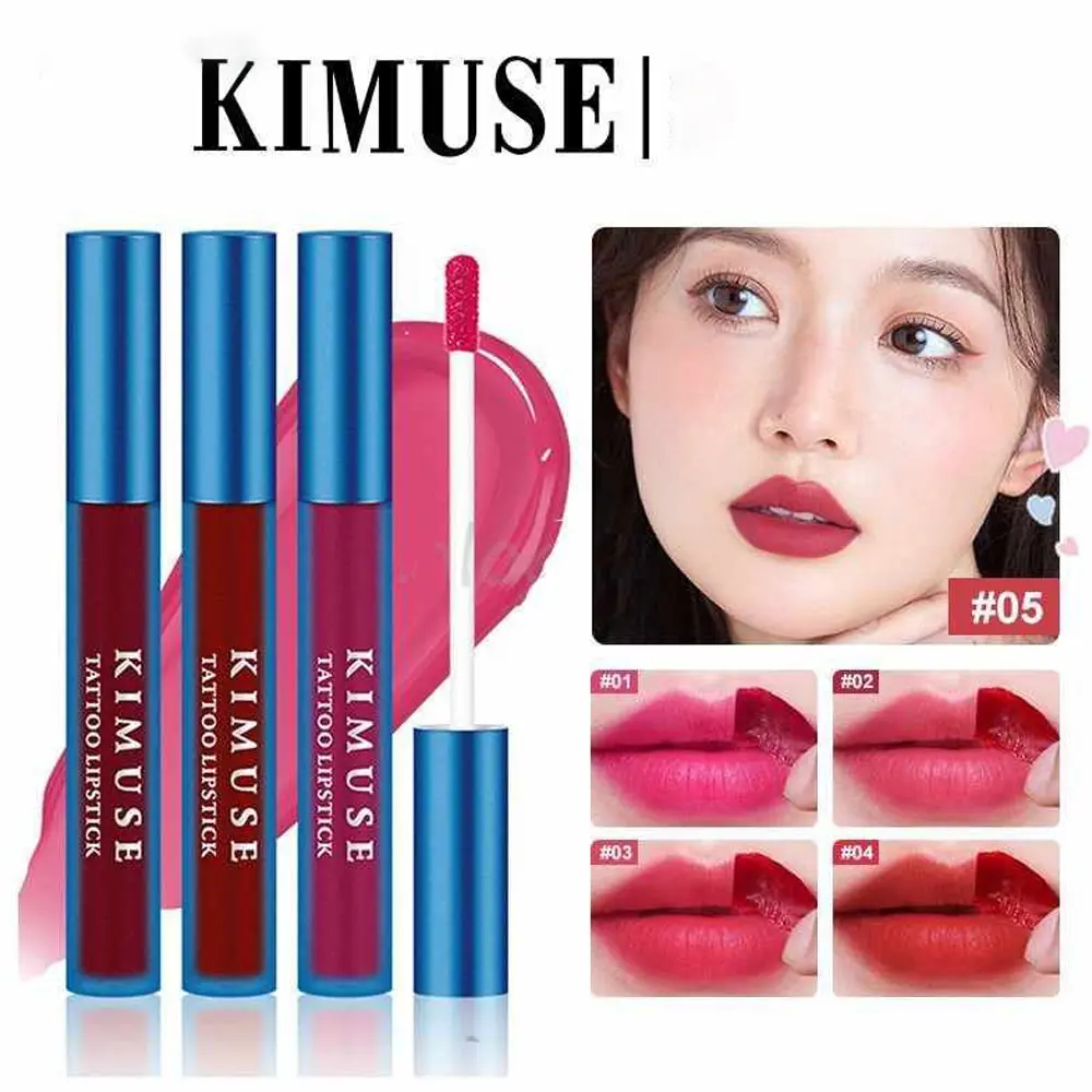 Son Môi Dạng Lột KIMUSE, Lâu Trôi Và Không Thấm Nước, Son Môi Dạng Xăm, Trang Điểm, 5 Màu, Màu Hồng, KIMUSE, [Thanh Toán Khi Nhận Hàng & Giảm Giá Hấp Dẫn] Cosmetic Nữ