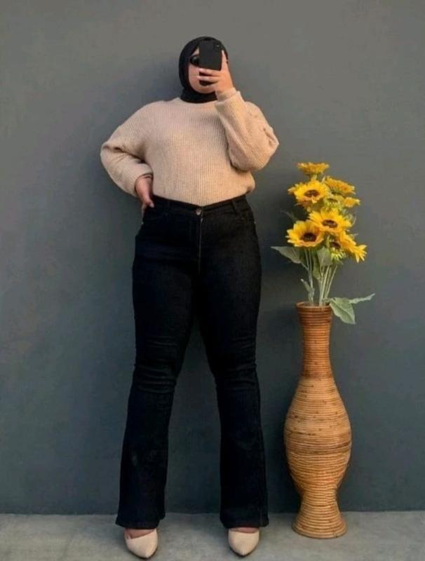 Celana cutbray wanita jumbo premium -Celana jeans cutbray jumbo-Highwaist cutbray jeans jumbo Polos. Panjang Stretch Cewek 4