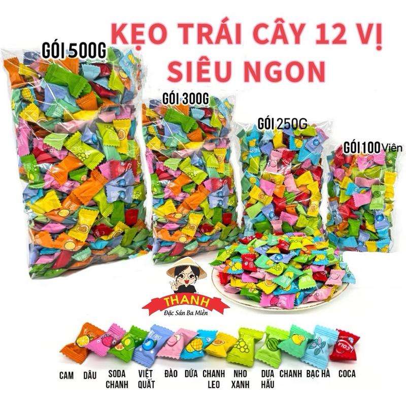 Kẹo Ngậm Trái Cây Hằng Du Mục Bạc Hà Mát Lạnh Thơm Miệng 12 Vị Không Đường XIAO KE AO LA Snack Chua Ăn Vặt Candy Food Thức Ăn Vị Chua vitamin tráicây