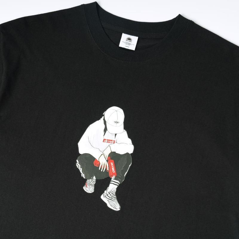 Skymo Apparel Tshirt Hype 1 Black Kaos Combed Lembut 1