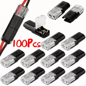 10/20/30/50/100pcs 2 Pin Way Plug Konektor Listrik Tahan Air Kabel Mobil Konektor Otomotif Strip Terminal Koneksi