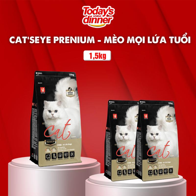 CAT'S EYE PRENIUM Thức ăn hạt dành cho mèo mọi lứa tuổi 1,5kg hạt khô nhập khẩu…