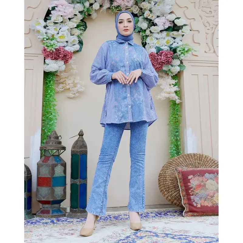 EXTU HERITAGE NAYA BLOUSE ATASAN KEMEJA SALUR (21303,21383) 2