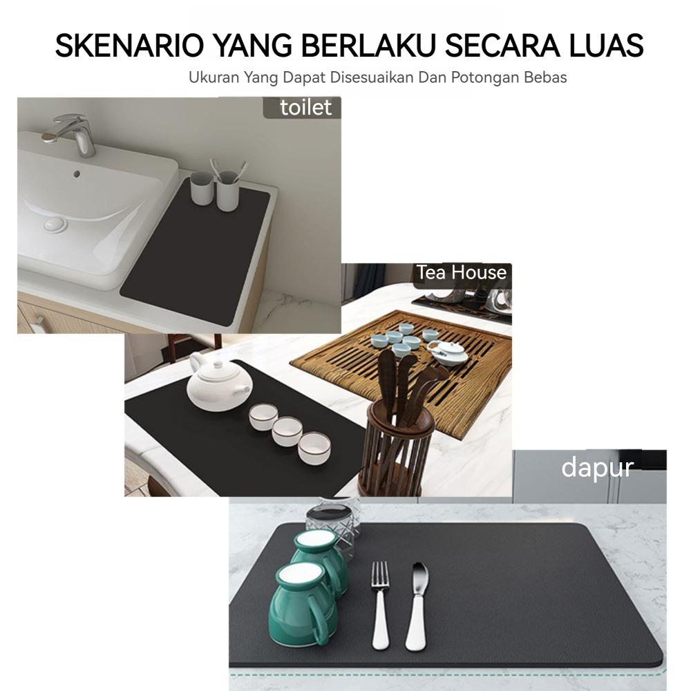 Piring Karet Anti Slip Dapur Kualitas Tinggi | Alas Talenan & Alat Masak | Pad Serap Air Cepat | Tatakan Cuci Piring Aba Aba | Meja Dapur Anti Geser & Anti Bocor Piring Karet Anti Slip Dapur Kualitas Tinggi | Alas Talenan & Alat Masak | Pad Serap Air Cepat | Tatakan Cuci Piring Aba Aba | Meja Dapur Anti Geser & Anti Bocor