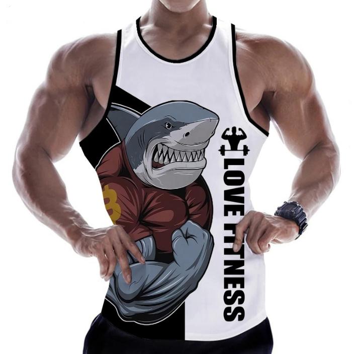 Product Introduction of 2025 New Animal Rottweiler Love Fitness 3D Printed Tank Tops Men's Sleeveless Vest Harajuku Streetwear Gym Bodybuilding Clothing 3