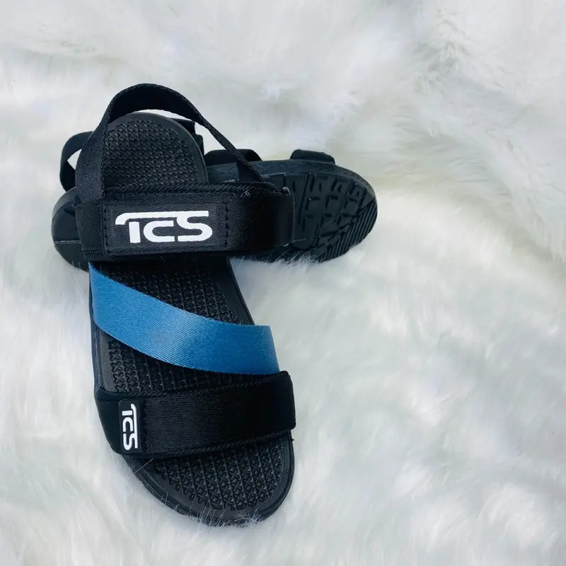 Dép Sandal TCS Hàng Xưởng Nam Nữ Chống Trượt Đế Cao Su Nhân Tạo - DéP, Đế Bằng 3