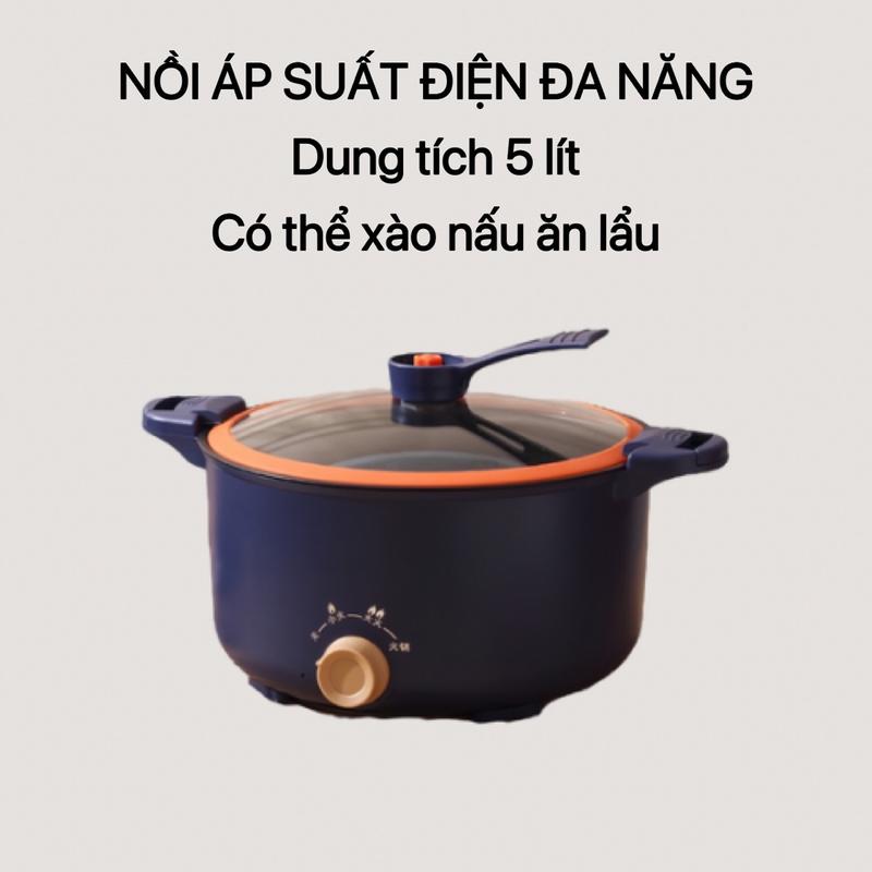 Nồi điện đa năng nồi lẩu điện mini đa năng, Nồi áp suất điện đa năng nấu cơm nấu ăn nồi cơm điện cooker