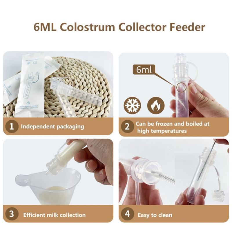 Colostrum Containers 2PCS Leakproof Colostrum Storage Tube Convenient Milk Collection Tool ...