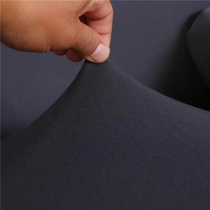 Solid Color Stretch Recliner Sofa Cover, 4pcs/set All-inclusive Dustproof Sofa Slipcover, Non-slip Sofa Protector for Living Room, Sofa Accessories, Home Decor, Home Essentials 2