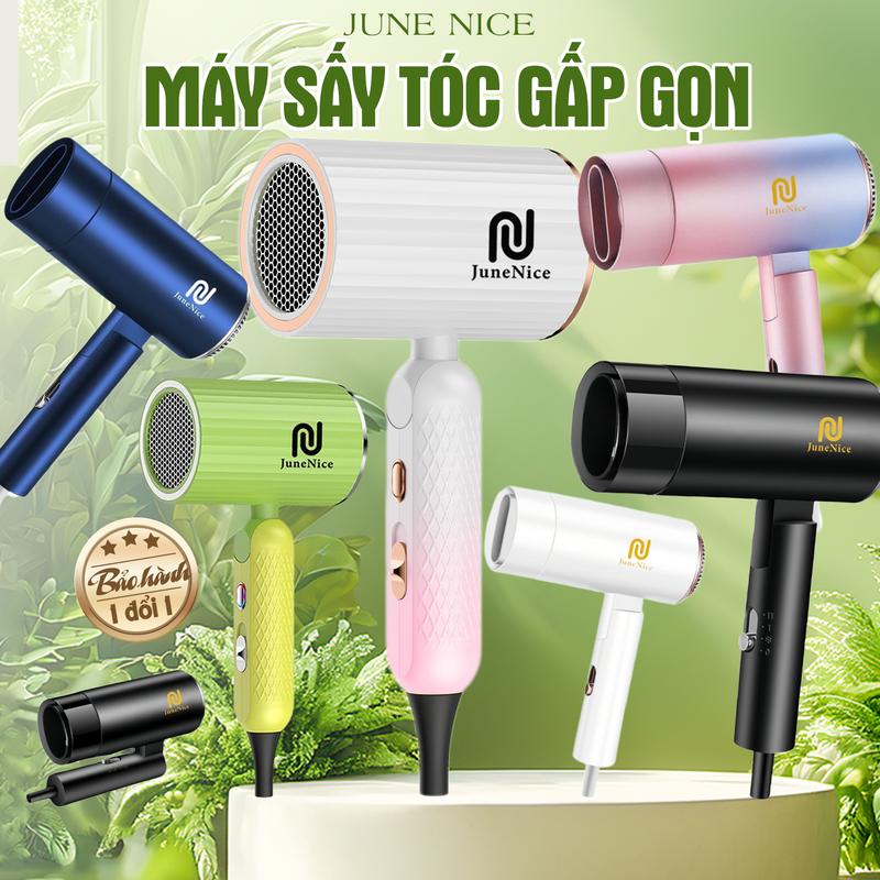 Máy sấy tóc JuneNice bản gấp gọn dễ sử dụng tiện lợi đem theo du lịch Nữ Women Chăm Sóc Tóc