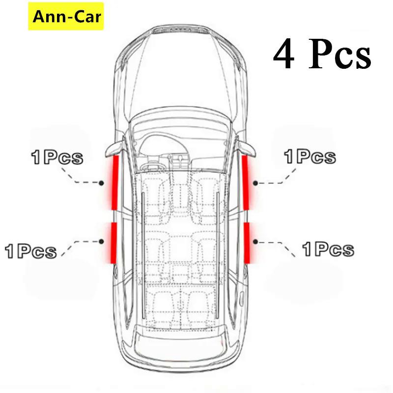 Product Introduction of [Ann-car] 4 pc/set car luminous door side step sill strip Carbon Fibre leather anti scratch protector sticker fiber for Nissan Nismo X-Trail Almera Qashai Tiida Teana glowing in the dark 11