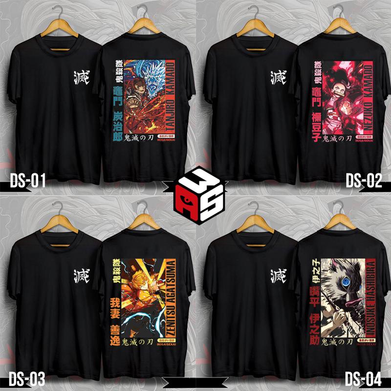 Bộ sưu tập áo thun Demon Slayer, áo thun Kimetsu no yaiba mẫu mới chất liệu cotton 4 chiều cao cấp 0