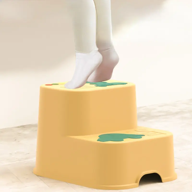 The Second Step on The Road Plastic Stool Bathroom Hand Washing Bath Stepping Pad Footstool Short Baby Non-slip Chair Furniture