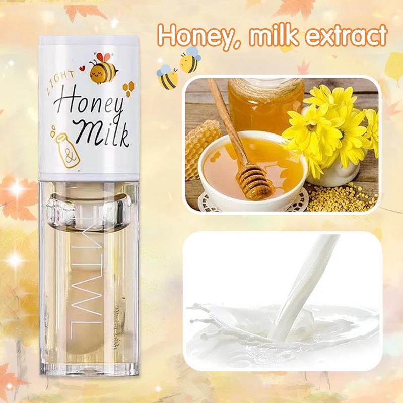 Product Introduction of Long Lasting Moisturizing Lip Oil Honey White Peach Lip Oolong Lines Desalination Tender Repair Moisturizing Cosmetics 11