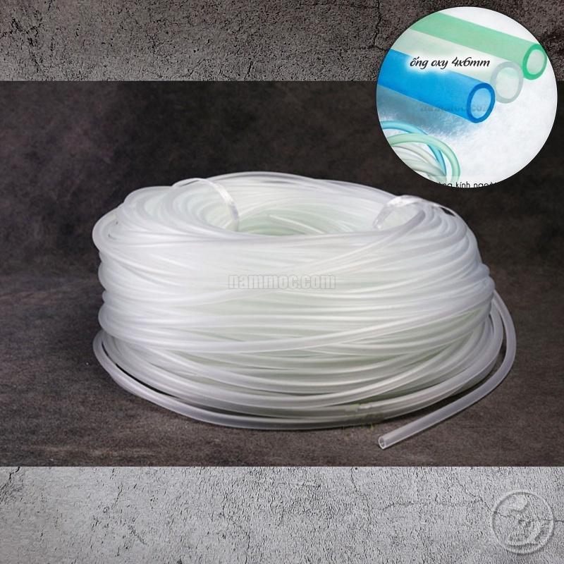 Ống Mềm Silicon 4x6mm | Ống dẫn khí Oxy, CO2 Cho Bể Cá Cảnh Thuỷ Sinh