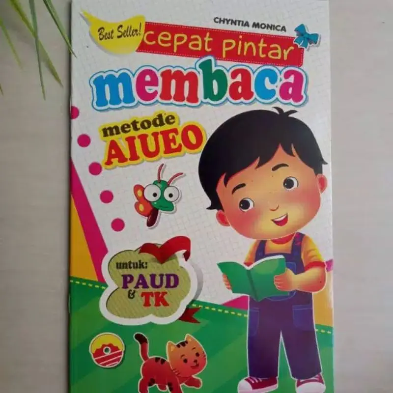 Buku Cepat Pintar Membaca Metode AIUEO untuk PAUD/TK oleh Chyntia Monica - Softcover Anak