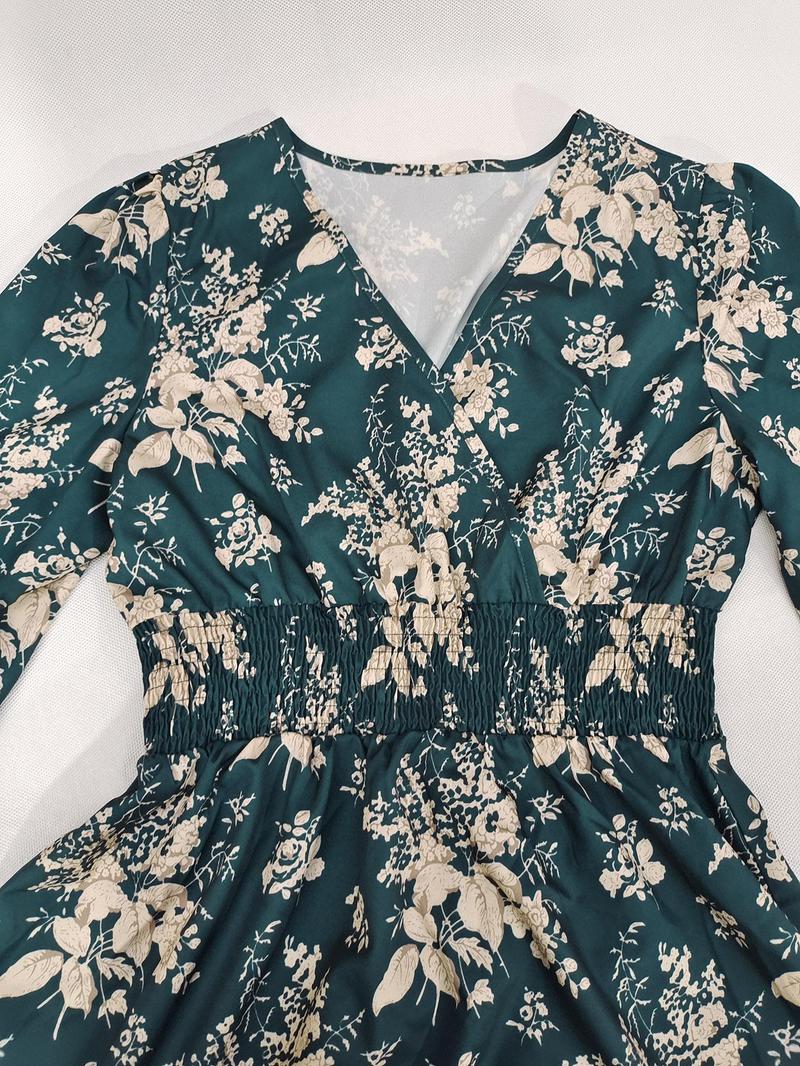 Product Introduction of Women's V Neck Dress, Casual A Line Dress for Spring & Fall, Women's Clothing for Daily Wear 8