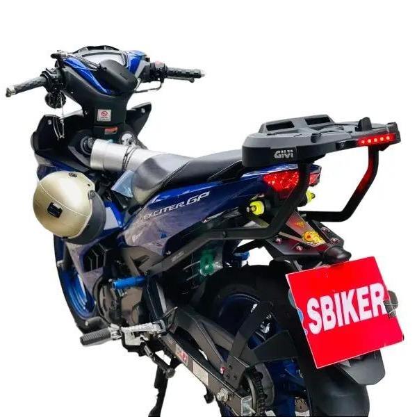 Baga sau Givi Hrv Exciter 150 kèm Jak -  Cảng hrx Đổi Đế xe Exciter150 Có Đèn
