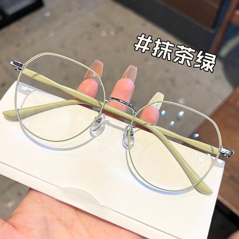 Kính Cận, Mắt Cận Có Kèm Độ Cận 0 độ ~ -5.00 độ, kính dáng tròn, kính thời trang 2