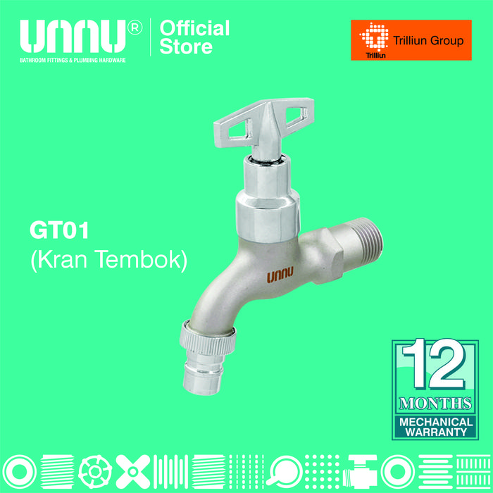 Gambar UNNU Kran Tembok - GT01 1/2" dari UNNU.official Kab. Gresik Tokopedia