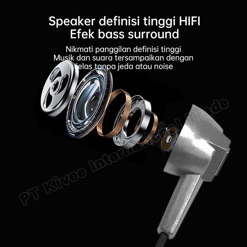 SAERIS MT112 Headset Kabel Kualitas Bagus dengan Antarmuka 3.5mm dan Headphone In-Ear HD in-line