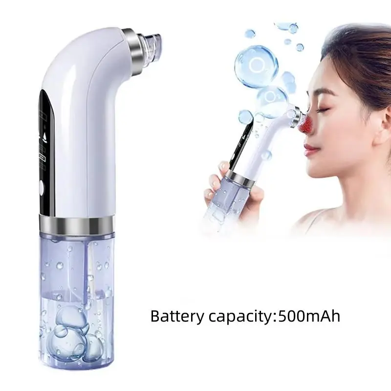 Facial Pore Vacuum Cleaner, 1 Count Facial Pore Vacuum Cleaner Handle with 6 Counts Multi-function Replacement Head, Facial Cleansing Products 2