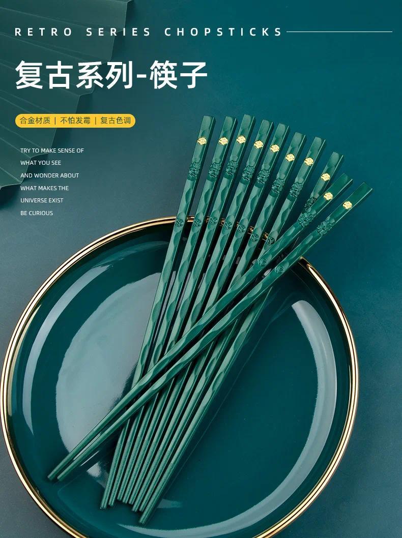 Product Introduction of 1/5Pairs High Quality Japanese Non-Slip Chopsticks Korean Home Hotel Restaurant Portable Healthy Food Stick For Sushi Chopsticks 1