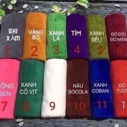 Combo 5 Khăn gội đầu siêu thấm nước cho spa salon tóc Kt 35x75