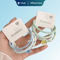Gambar Tritail - 3pcs / Set Ikat Rambut Anak Korean Soft Pastel Kunciran Rambut Anak Korea - GREEN dari Tritail Kota Administrasi Jakarta Utara 4 Tokopedia