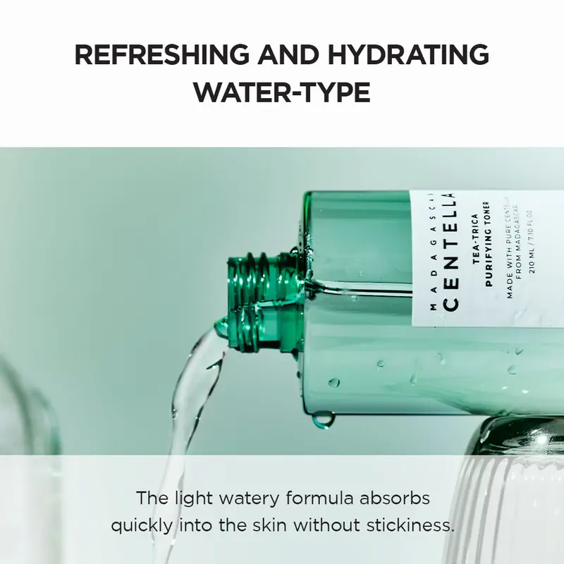 SKIN1004 Madagascar Centella Tea-Trica Purifying Toner 210ml Perawatan Wajah Berjerawat Bruntusan Berminyak Cair Muka 2