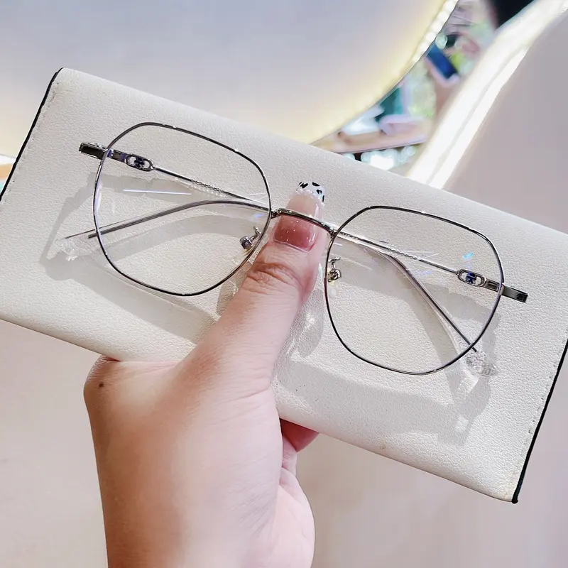 Gọng kính cận đa giác VANILA KC9606 có mắt kính giúp ngăn ánh sáng xanh và tia UV thiết kế thời trang phong cách Hàn Quốc 5