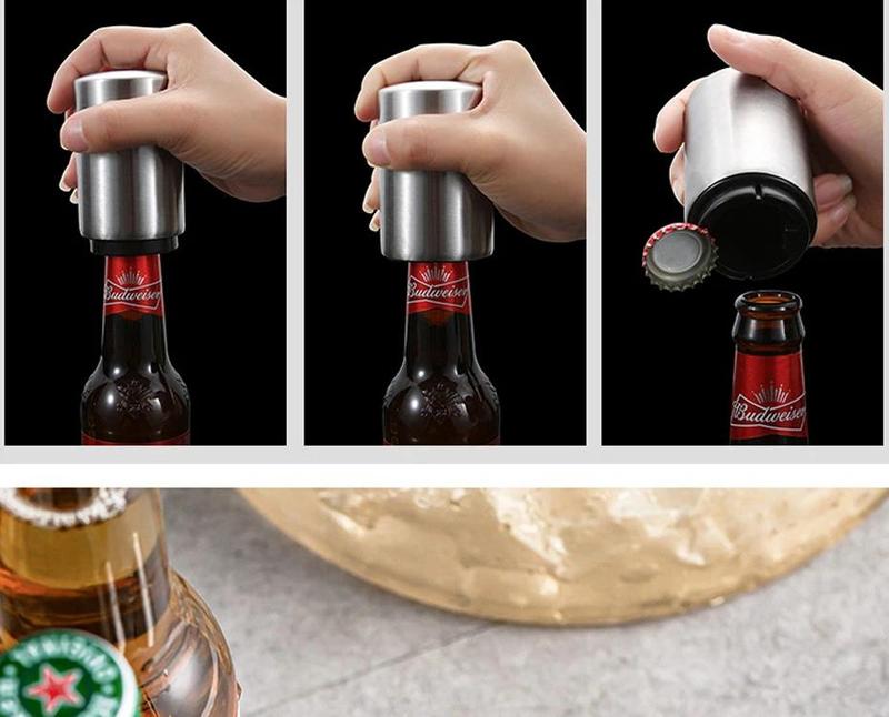 Product Introduction of Stainless Steel Bottle Openers Beer Bottle Opener Home Creative Bottle Cap Opener Bear Wine Party Tools Kitchen Accessories 5